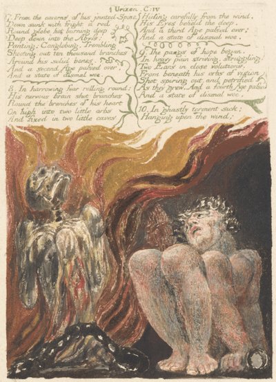 7. From the caverns of his jointed spine..., plate 14 from The First Book of Urizen, 1794 by William Blake